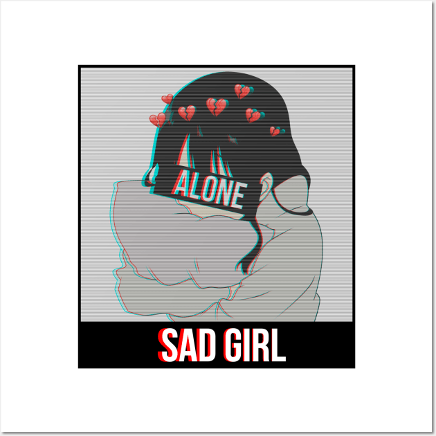 Sad Girl Wall Art by Fukuro1703